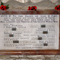 Bottesford WW2 Memorial, south aisle of St Mary the Virgin parish church | Neil Fortey