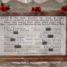 P3060029_03 Bottesford WW2 Memorial, south aisle of St Mary the Virgin parish church | Neil Fortey
