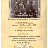 Muffled Bell Ringing, St Mary's Bottesford, Saturday 1st November 2014 