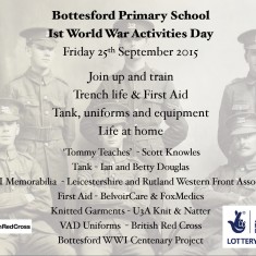 WW1 Activities Day Post Card School WW1 Activities Day - 25th September 2015 | BCHG