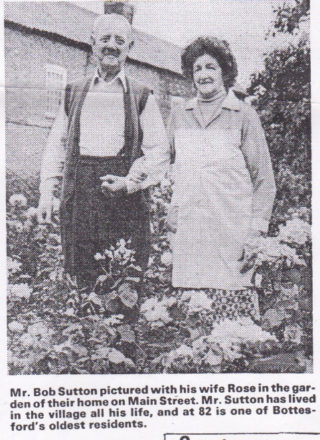 Sutton Bob and wife 1981 JG #2 Bob and Rose Sutton at home in 1981. | Grantham Journal