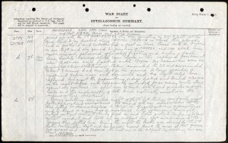 War Diary 1st Bn Sherwood Foresters 7/8:10:18 War Diary 1st Bn Sherwood Foresters 7/8th October 1918 | National Archives