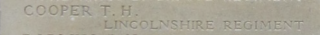 L.Cpl. Thomas Harold Cooper's inscription on the Tyne Cot Memorial, Belgium | BCHG