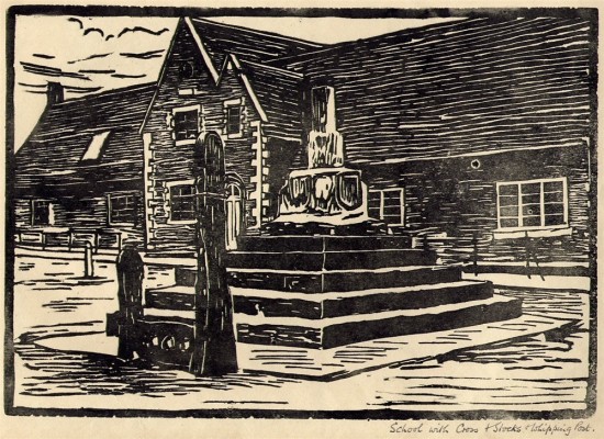 BLHS_linocut_crossandstocks1 Bottesford School | BLHS