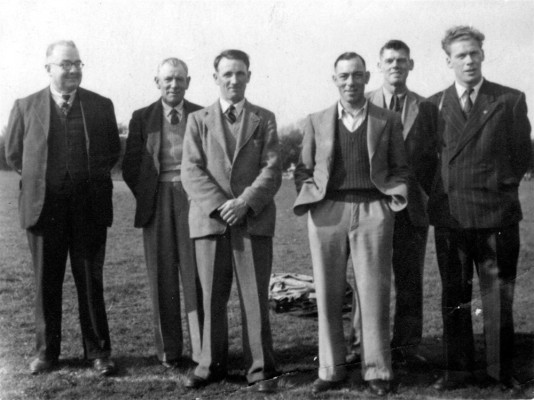 Six village men at the cricket field Six village men at the cricket field | Collection of Jill Bagnall