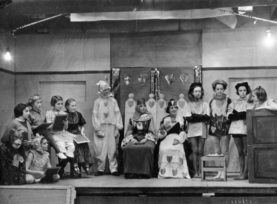 Bottesford Guides and Scouts rehearsing Alice in Wonderland | Collection of Jill Bagnall