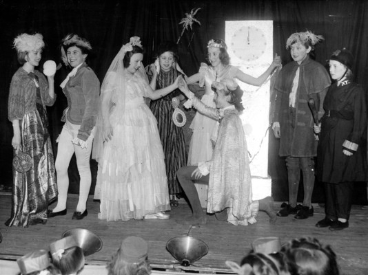 Guides theatre production - Cinderella - in the chapel schoolroom | Collection of Jill Bagnall