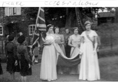 Peace Celebrations - Dorothy Calcraft as 'Queen'