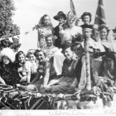 Bottesford Guides float during victory celebration 1951 | From the collection of Mrs Jill Bagnall