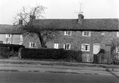 The row of Bunker Hill cottages that was demolished
