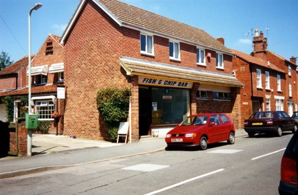 Snap shot of the fish and chip shop in Queen Street