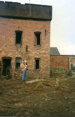 Snap shot of a water tower at The Vineries shortly before its demolition