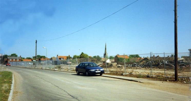 Snap shot of Barkestone Lane after demolition of the Bullock and Driffil works