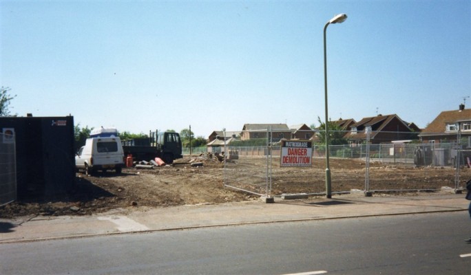 Snap shot of the building site on the old Bullock and Driffil location