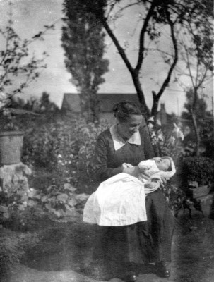 Mrs Brewster with new baby