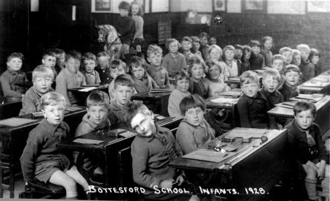 The village infants class in 1928