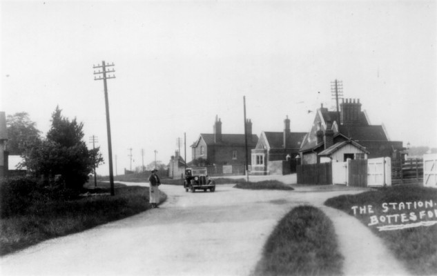 old postcard of Bottesford Railway Station old postcard of Bottesford Railway Station