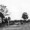 Old postcard of Bottesford, showing the Red Lion and Grantham Road