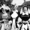 Three village ladies in costume