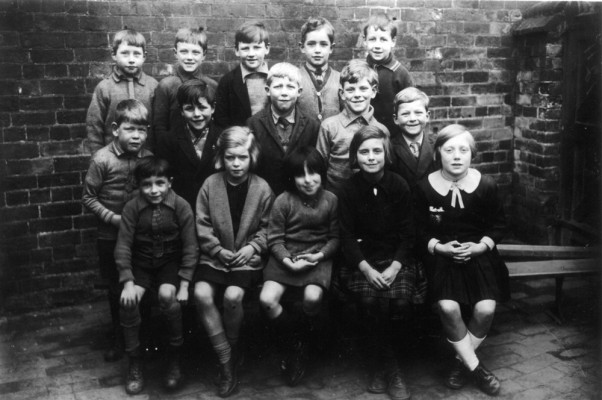 Bottesford juniors class in school yard Bottesford juniors class in school yard