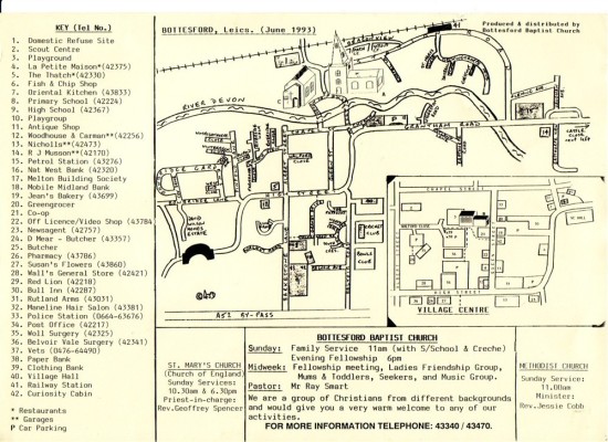 sketch map of village in 1993 sketch map of village in 1993