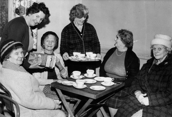 Village ladies enjoying tea and a chat Village ladies enjoying tea and a chat