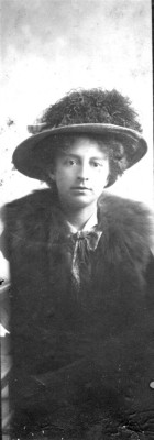 Studio portrait of Ada Bateson as a young woman