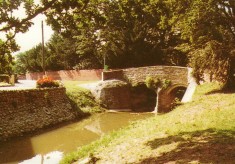 Colour postcard of Fleming's Bridge