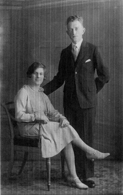 studio picture of a young couple