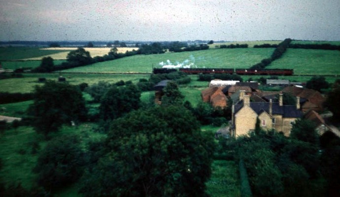 View from Holliers - railway and Beckingthorpe Farm