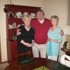 Liz and Michael Bradshaw with Brenda Turier at their home, May 2008.