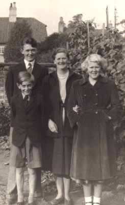 Family in Police Station garden, Bottesford