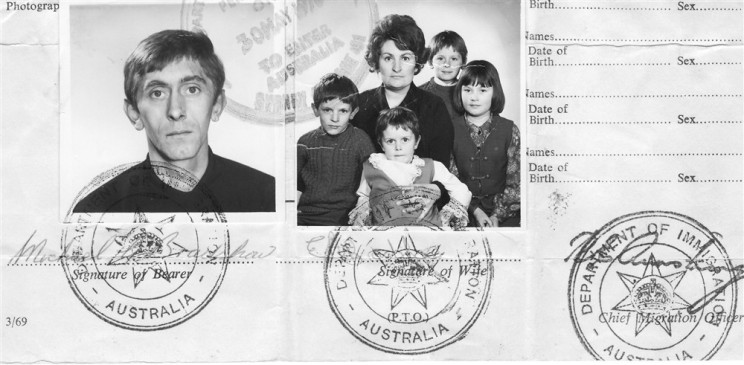 Immigration photos for travel to Australia in 1970