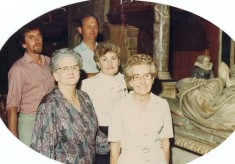 The Bradshaw family together at Bottesford Church 1985.