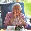 Mrs Mary Topps enjoying her 100th birthday celebration