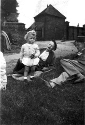 With grand-dad on The Green