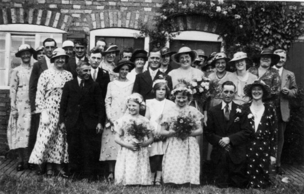 A wedding party in Bottesford
