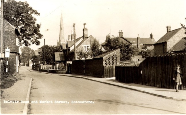Postcard of Belvoir Road and Three Ways Postcard of Belvoir Road and Three Ways