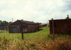 Army camp buildings on Orston Lane