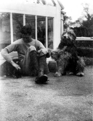 Alec Marsh and pets at The Elms