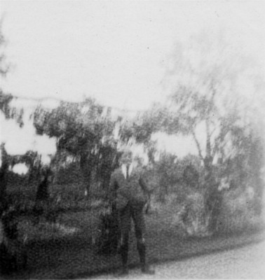 A poor picture of George Marsh at The Elms