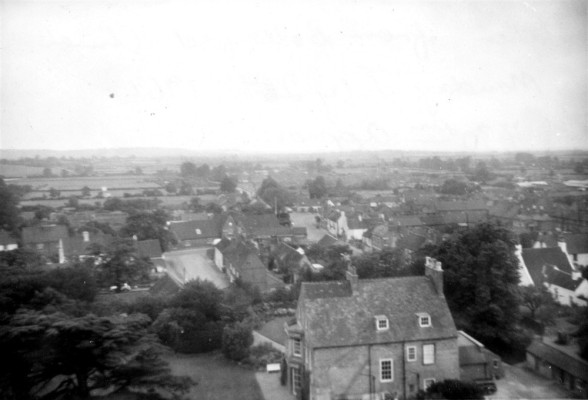 From the church tower looking south From the church tower looking south