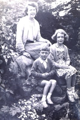 Mother and children at The Elms
