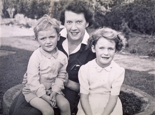 Mrs Marsh and two children Mrs Marsh and two children