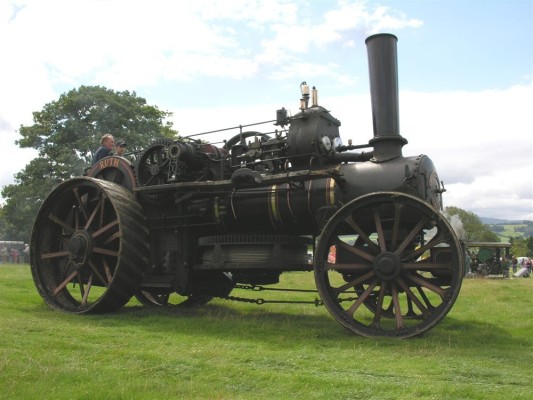 A steam traction engine once owned by George Marsh