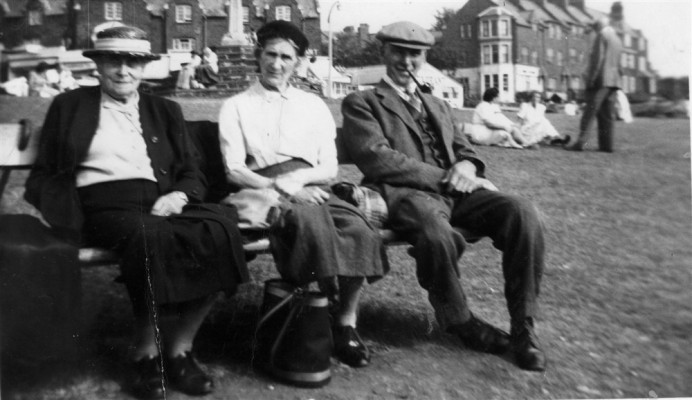 A holiday group at the seaside
