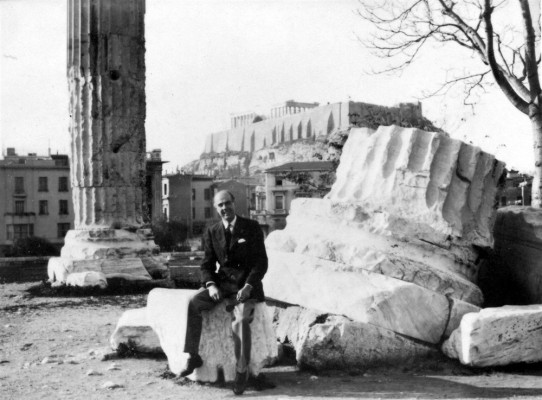 Mr Marsh on a visit to Athens
