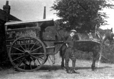 Phillips' horse drawn baker's wagon