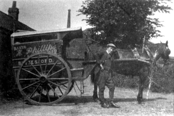 Phillips' horse drawn baker's wagon