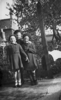 Cousins Betty, Barbara and Sheila in garden at our cottage Cousins Betty, Barbara and Sheila in garden at our cottage